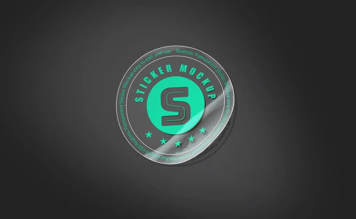 Прозрачные наклейки с белым цветом